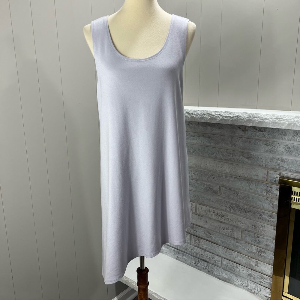 Bryn Walker Lavender Purple Sleeveless Scoop Neck Asymmetric Hemline Tunic Top S